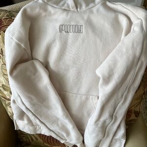 WOMENS SIZE SMALL Puma hoodie LIGHT TAN BEIGE